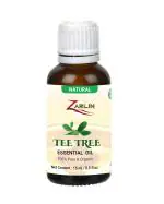 Zarlin Tea Tree Essential Oil For Skin, Hair, Face, Acne Care, Pure, Natural And Undiluted Therapeutic Grade Essential Oil (15ml )