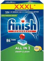 Finish Powerball XXXL All in One Dishwasher Tablets Lemon 86s
