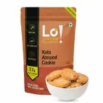 Lo! Foods - Almond Keto Cookies (200g) | Stevia Sweetened Sugar Free Keto Cookies | Authentic Flavor and Taste Keto Biscuits | 2.7g Net Carb Keto Snacks with Zero Sugar | Low Carb Diabetic Snacks