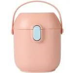 Enorme Baby 225g Portable Milk Powder, Snacks Container with Scoop for Babies- Orange