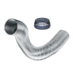 Implemental Aluminum Chimney Exhaust Pipe with Cowl 4 inch