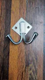 Carbon Double Hook khunti owel Hanger for Kitchen Bathroom/Utensil Hook Holder/Bedroom Clothing Hanger Pack of 1