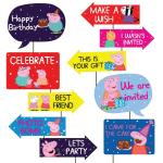 Festiko 10 Pieces Peppa Pig Birthday Theme Photo Booth Props For Kids, Theme Birthday Party PhotoBooth Props And PhotoBooth Of Different Birthday Themes (Peppa Pig Birthday Props)