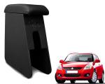 WolkomHome Car Arm Rest Wooden Armrest Black Color with Cushion & Storage Box for Swift Type 2