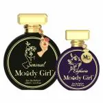 Moody Girl Long Lasting Perfume Combo Set for Women Buy 1 Get 1 (Sensual 100 ml + Euphoria 20 ml) Eau de Parfum