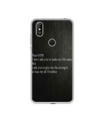 Casotec Thought On Life Troubles Design Printed Silicon Soft TPU Back Case Cover for Coolpad Cool 3 Plus