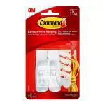3M Command 17001ANZ White Plastic Hook - Pack Of 3
