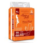 Always Secure Jumbo Soft Cottony Sanitary Napkin Pads for Women's & Girls With Wings. Overnight Biodegradable Leak-proof pad XXXL 320MM Size 40 Pads(pack of 1)
