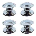 Rawk Stainless Steel RIng Knob for Drawers,Cabinets and Cupboards,Drawer Pulls,Pulls Handle for Kitchen Cabinets,Cabinet Pulls (Silver , Pack of 4, Chrome Polish)