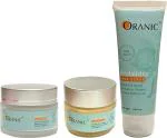 ORANIC Plant Derived Body Butter, Face Cream and Face Scrub Paraben and SLS Free Orange Peel Extract (pack of 3)