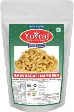 Yuvraj Bhavnagari Gathiya Namkeen Besan Ganthiya Light N Soft 250 g (Pack of 2)