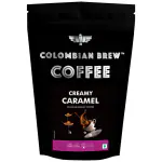 Colombian Brew Creamy Caramel Instant Coffee Powder, No Sugar Vegan, 100g