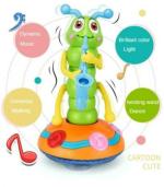 Sanjary Multicolor Plastic Musical Dancing Worm Sound Toy Kids Bugs Dancing Doll With Flashing Light Toy - 3 Plus Years