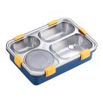 Riva Lunch Box for Kids 4 Compartment Leak-Proof BPA Free Stainless Steel Lunch Box