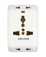 Anchor by Panasonic Plastic 6A Plug Adaptor (White)