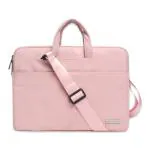 Probus 14 Inch Premium Suede Leather Laptop Bag - Laptop Sleeve/Cover  (Pink, 14 inch)