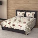 Varde Multicolor Jaipuri Print Cotton Double Bedsheet with 2 Pillow Cover 225 x 250 cm (DBSC14)