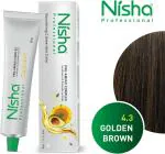 Nisha Professional Permanent Hair Colour Creme Black Hair color 1.0, 60gm 100% Gray Coverage Anti Aging Professional Salon Hair Colour