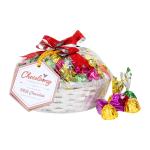 Basket Gift Pack with 30 pcs Milk Chocolate (180gm) for Gifting
