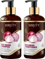 WAW Skin Cosmo Red Onion Shampoo with Red Onion Conditioner for Hair Growth and Hair Fall Control Combo Kit for Men and Women, Boys and Girls