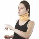 Vissco Neck Support Cervical Collar without Chin Support for Men & Women | Relieves From Neck Pain | Neck support for Cervical Spondylosis, Excessive strain on the neck muscles - XXL (Beige)