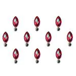 Comet Busters Beautiful Crystal Red Bindi (10 mm) (BIN451) Pack of 1