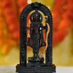 HEAVENBIRDS Polyresin 3D Ram Lalla Ayodhya Idol Statue Showpiece Murti for Home Decor Decoration Gift Gifting Items