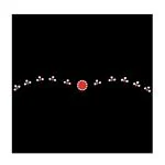Comet Busters White, Red Bengali Wedding Bindi For Women
