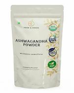 A D FOOD & HERBS Organic Ashwagandha Powder Chronic Stress 100 g