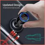 UniBoss 38 W Qualcomm Certified Turbo Car Charger (Black, With USB Cable)