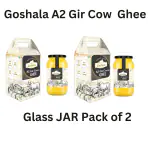 Goshala A2 100% Authentic Gir Cow Premium Ghee - 500 ML (Pack of 2) -Recommended