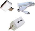 Badger Wall Charger Accessory Combo for Gionee Pioneer P5L (White)