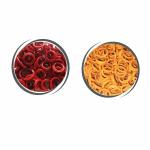 Pmw - Chitti Gajulu Small Pooja Bangles for Lakshmi Pooja - 2 Sets - Yellow/Orange + Red (108 Bangles)