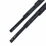 SmartSlide Heavy Duty Mild Steel Side Mount Full Extension Drawer Slide Channel, Drawer Channel, Telescopic Channel, Telescopic Drawer Channel Runner, 4 Ball Bearing Drawer Channel - Black (22 inch)
