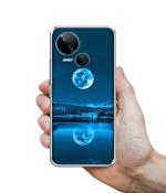 Casotec Awesome Moon Design Printed Silicon Soft TPU Back Case Cover for Tecno Spark 10 5G