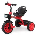 Her Home Tricycle For Kids Age 2-5 Years Old, Smart Plug N Play Kids Tricycle Ride-On Trikes 2 Mins Assembely With Eva Wheel, Lightweight Self-Riding 3 Wheelers,With Dual Storage Basket For Kids, Red