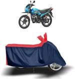 OPZET INDIA Red and Blue Hero Passion Plus Two Wheeler Cover