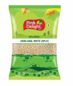 Pink Delight Unpolished Dry Urad Dhuli Dal | Urad Mogar | Urad White Dal | 500 Gm Pack