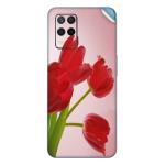 GADGETSWRAP Printed Vinyl Skin Sticker for Realme 9 (5g) - red tulips 3