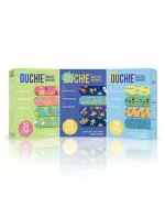 Aya Papaya Ouchie Multicolor Printed Cotton Adhesive Bandages 20 Strips (Pack Of 3)