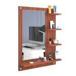 Engineered Wood Wall Mount Dressing Table for Bedroom Living Room (Walnut) (D.I.Y)