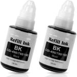 Teqbot Refill For Gi-790 Black Pack of 2 Ink bottle for Inkjet Canon Printers : G1000,G1010,G1100,G2000,G2002,G2010,G2012,G2100,G3000,G3010,G3012 Black Ink Bottle