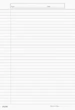 ECLET 80 GSM A4 Both Side Ruled Project Sheets (Pack of 100)