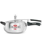 MR COOK By United Metalik Super Shine Aluminium Non-Induction Pressure Cooker with Inner Lid, 6.5Ltr