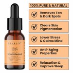 PEARLIX Sandalwood Pure Essential Oil, 10ml | For Smooth Hair, Acne Prone Skin & Detan