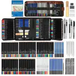 Corslet 184 Pc Art Supplies Artist Drawing Kit Sketch Pencil Set Shading Pencils Set Pencil Colours Including Graphite Pencils Sketch Kit Drawing Pencils Watercolour Oil Colour Pencils & A5 Sketchbook