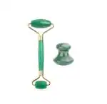 Getmecraft Green Aventurine Roller and Jade Mushroom Gua Sha Facial Massage Tool