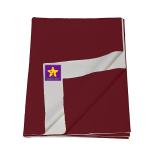 naughty baby Fleece Baby Bed Protecting Mat (Maroon, Medium)