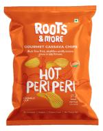 ROOTS & MORE GOURMET CASSAVA CHIPS HOT PERI PERI 90 GM