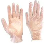 MAPPA | Disposable | Transparent | Clear Plastic Hand Gloves | 10 Microns | Pack of 10 Total 1000 Pcs